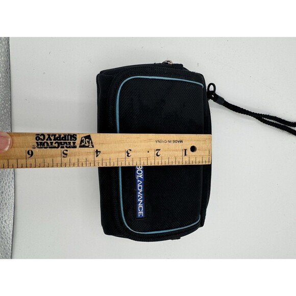 Official Nintendo Game Boy Advance GBA Travel Carry Case Black Blue OEM - Picture 8 of 8